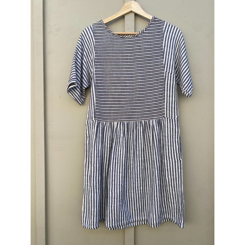 Ace & Jig Striped Mini Knee Length Dress 100% Cotton
